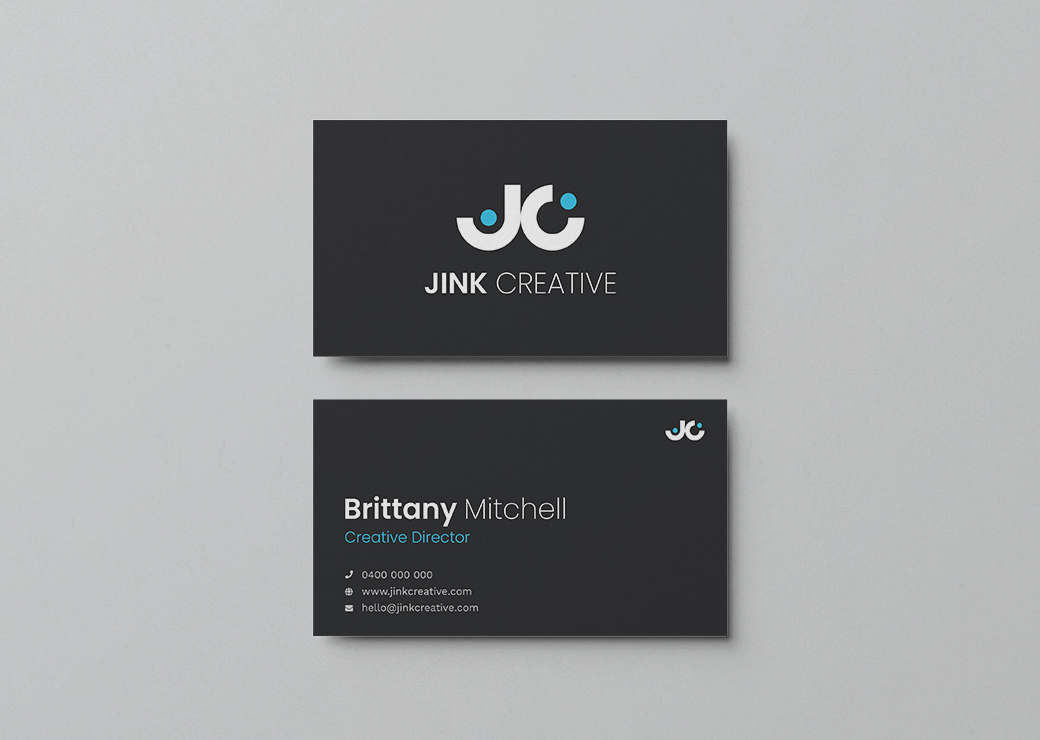 Jink Creative business card design