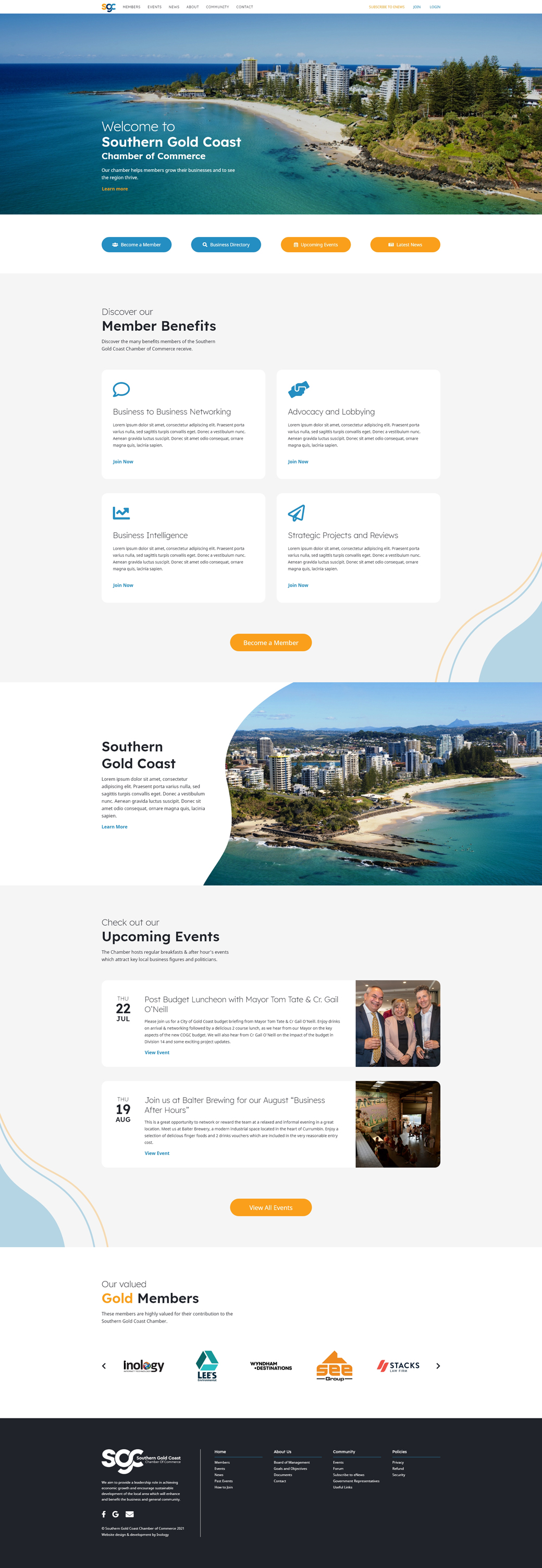 SGC website design